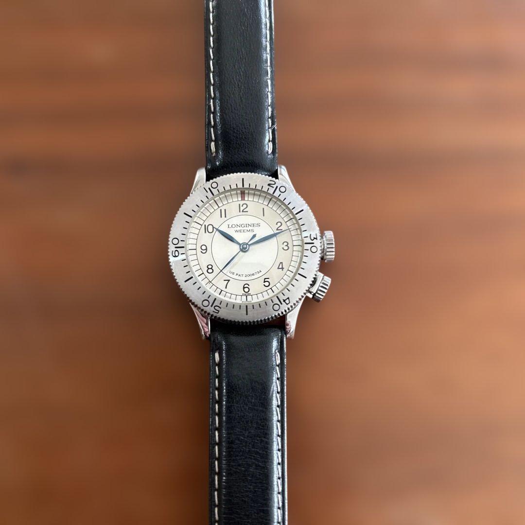 LONGINES 手巻きアナログ時計 シルバー/ブラック 1000個限定