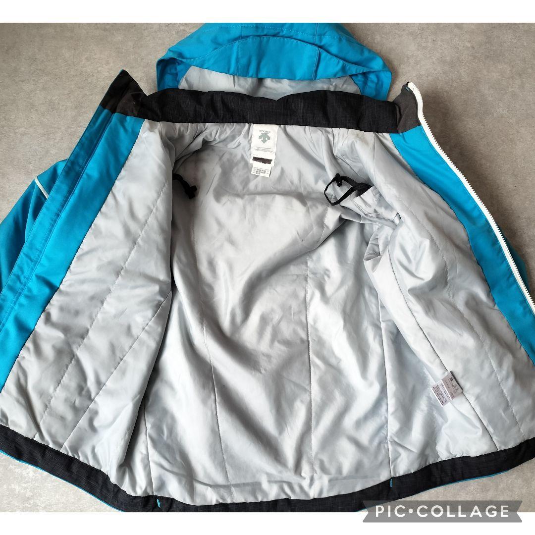 美品 デサント Move Sport ジュニアスキーウェア 150 上下　アクア