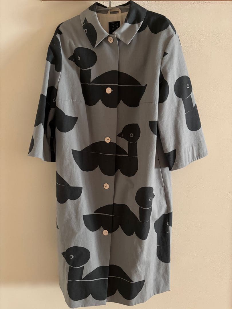 ミナペルホネン　sea birds ステンカラーコート