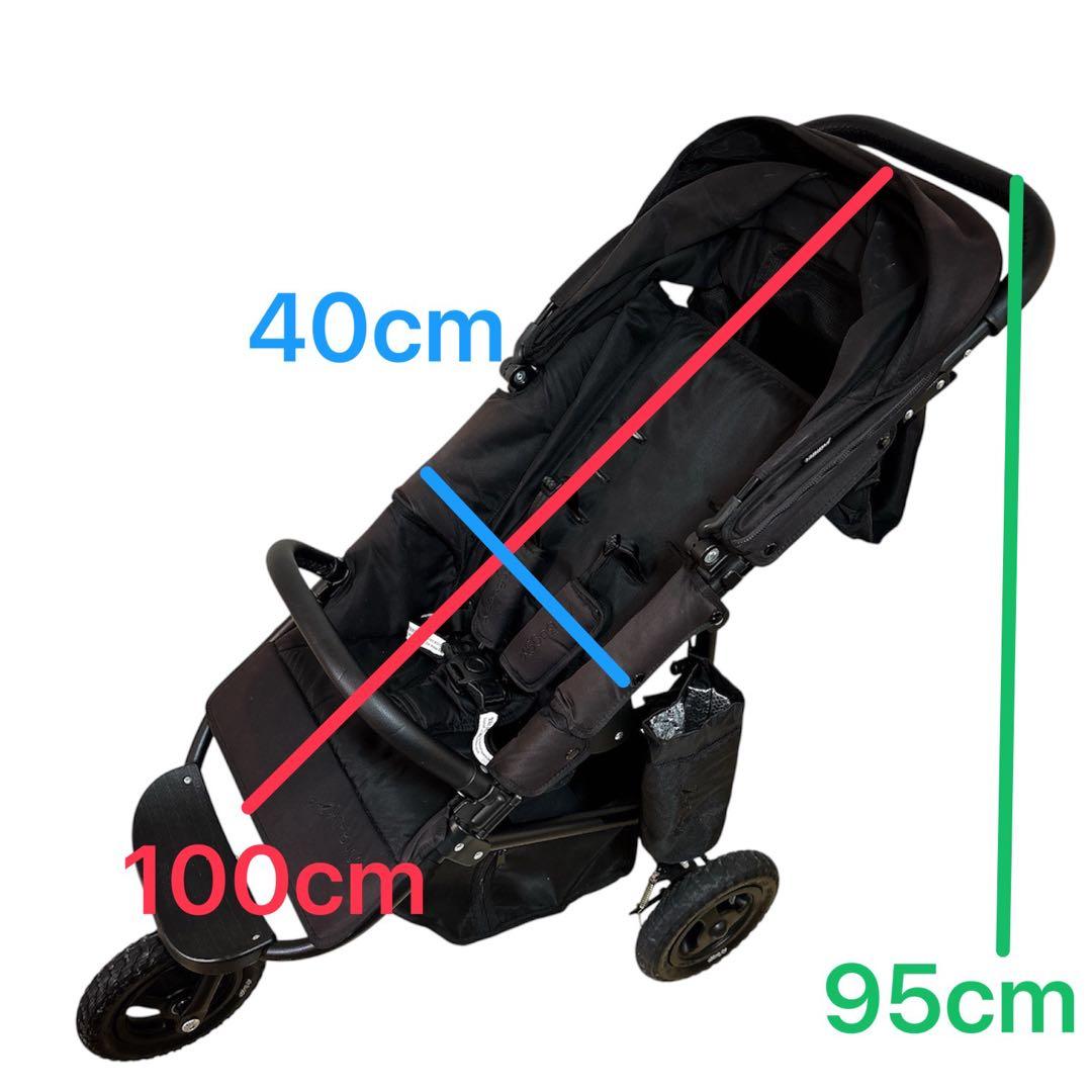 エアバギー ココプレミア ブラック 黒 純正空気入れ付 ベビーカー