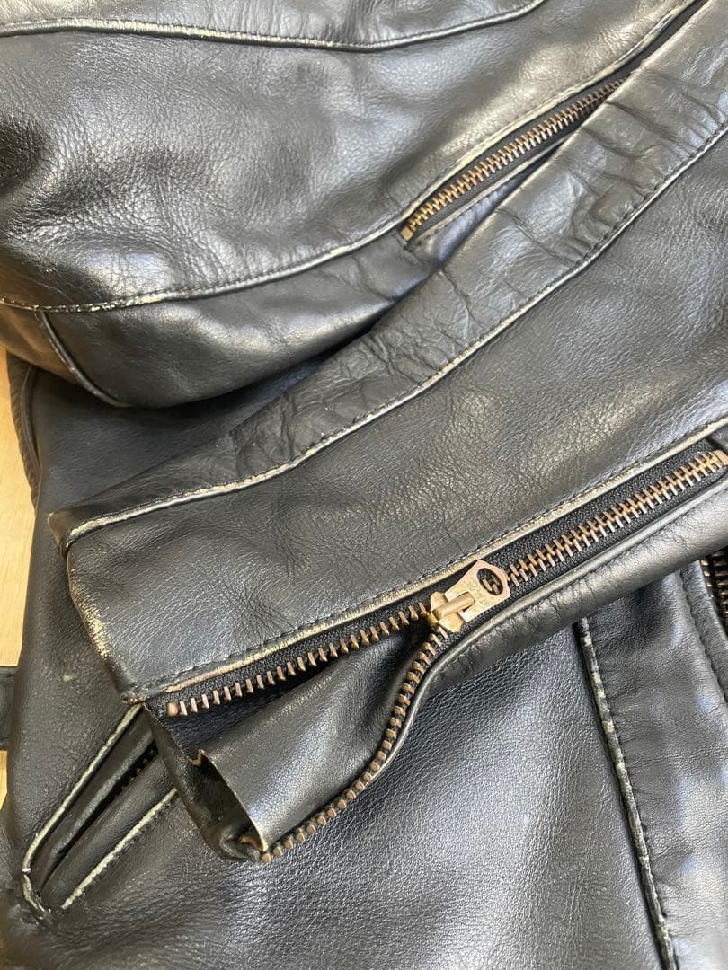 ユンボ　VANSON F 36 ライダース 牛革 本革 オールドold