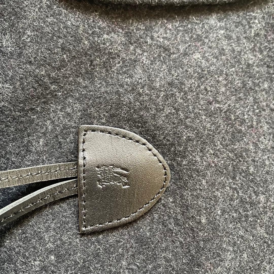 BURBERRY BLUELABEL ショートダッフルコート　チャコールグレー