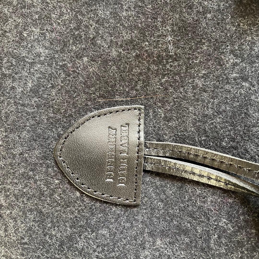 BURBERRY BLUELABEL ショートダッフルコート　チャコールグレー