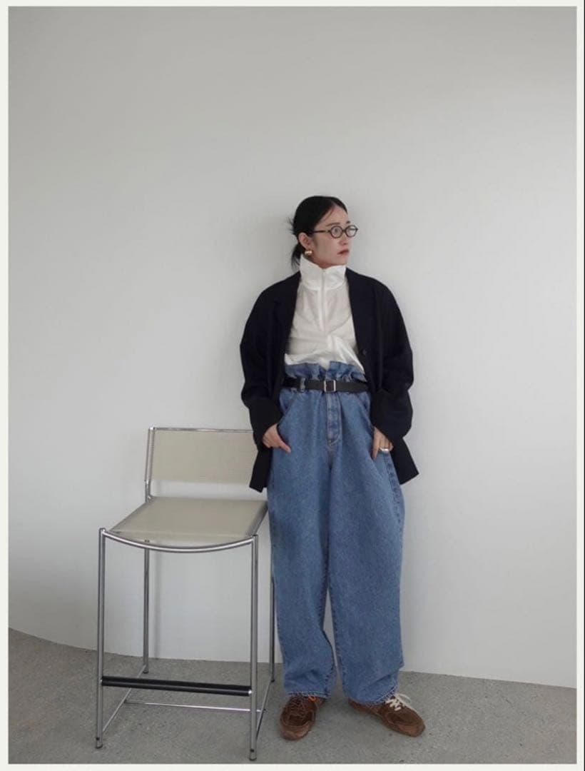 パンツ anuke Waist Tuck Denim