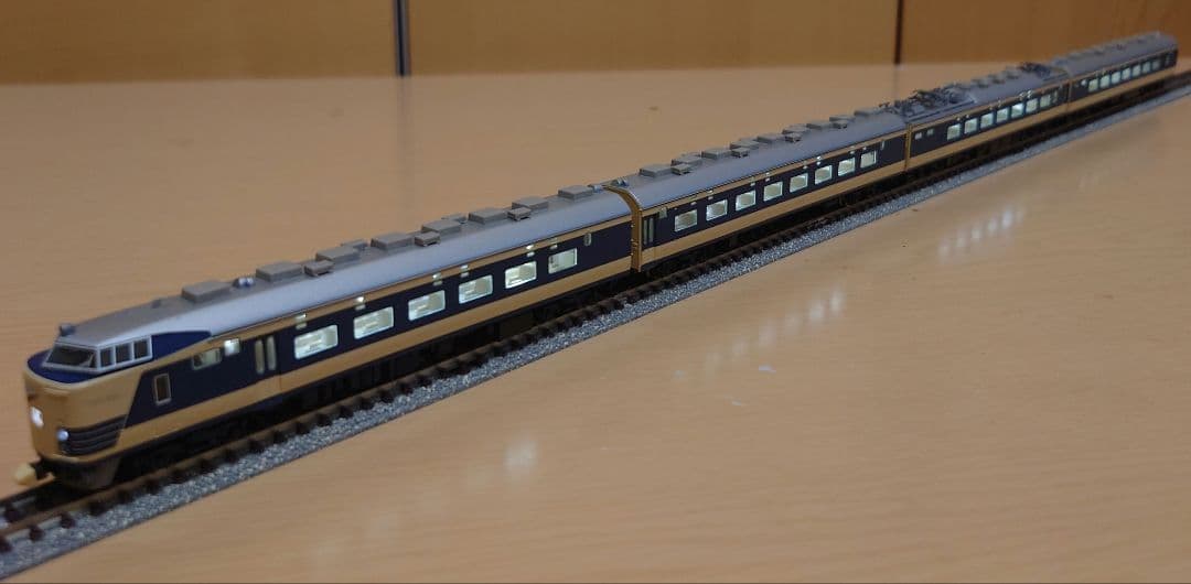 【美品,希少】TOMIX 国鉄581系特急電車 月光号フル編成 ライトユニット付