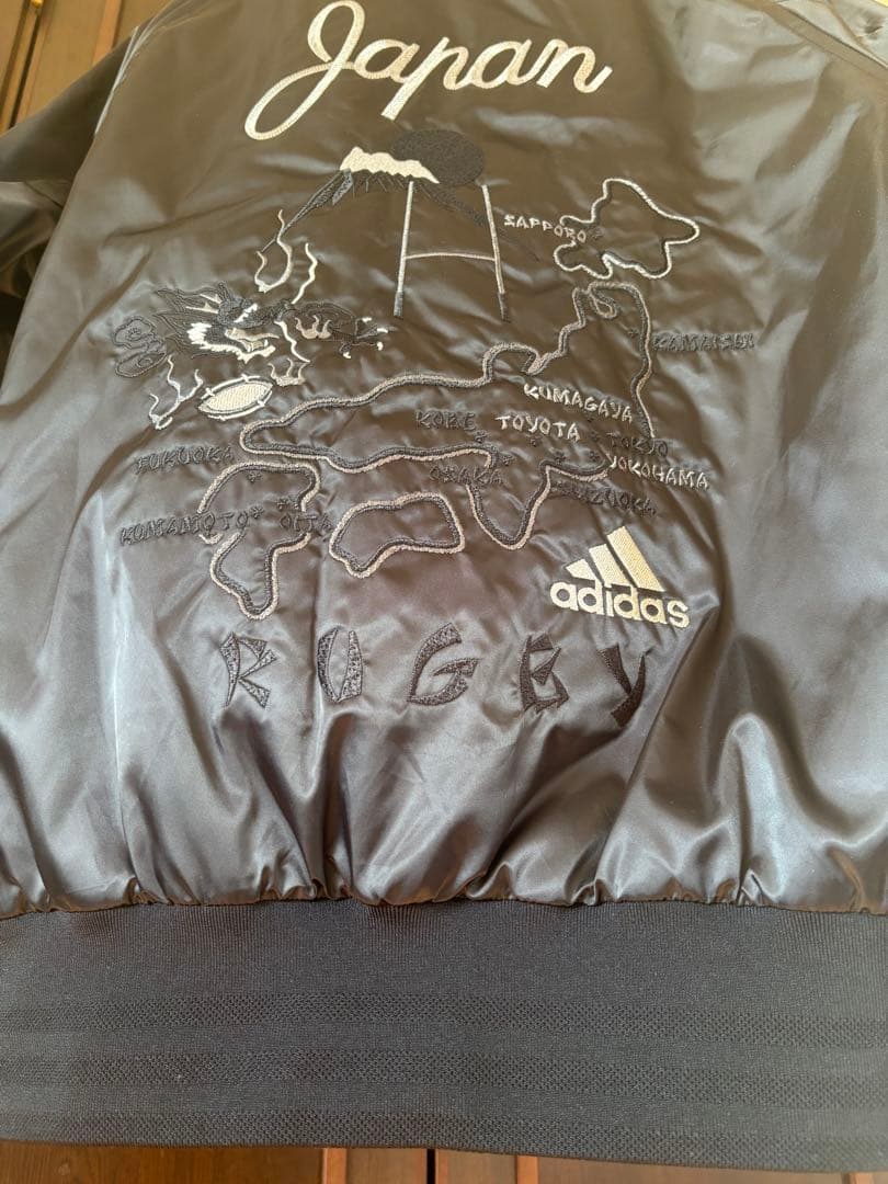 adidas★ALL BLACKS 中綿　スカジャン Japan刺繍 日本限定