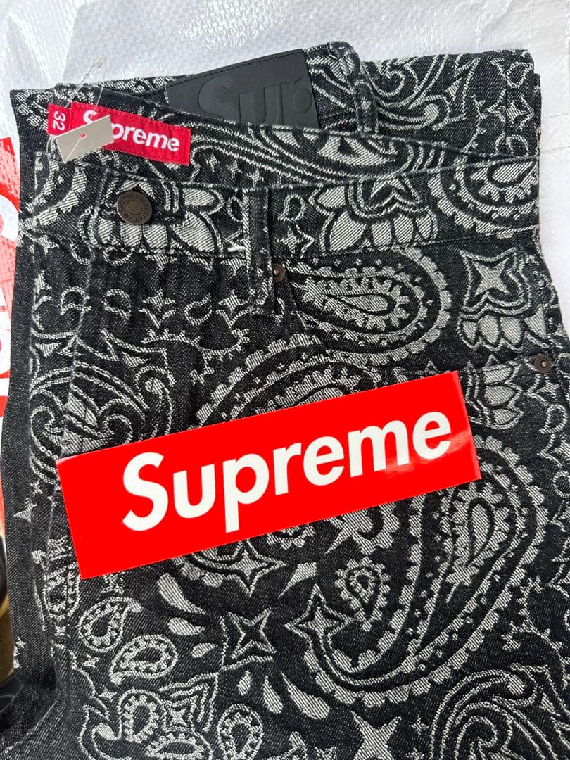 Supreme Bandana Jacquard Baggy Jeanサイズ32