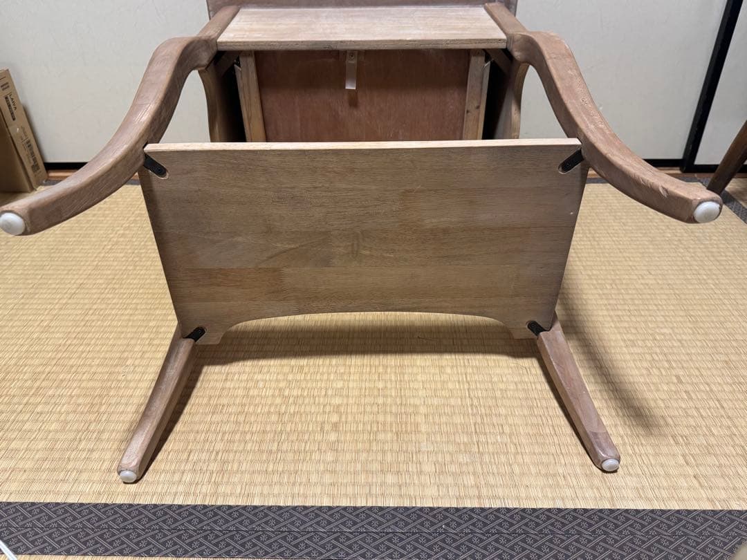 アンティーク調 サイドテーブル　花台 二段　インテリア シャビーシック シャビー