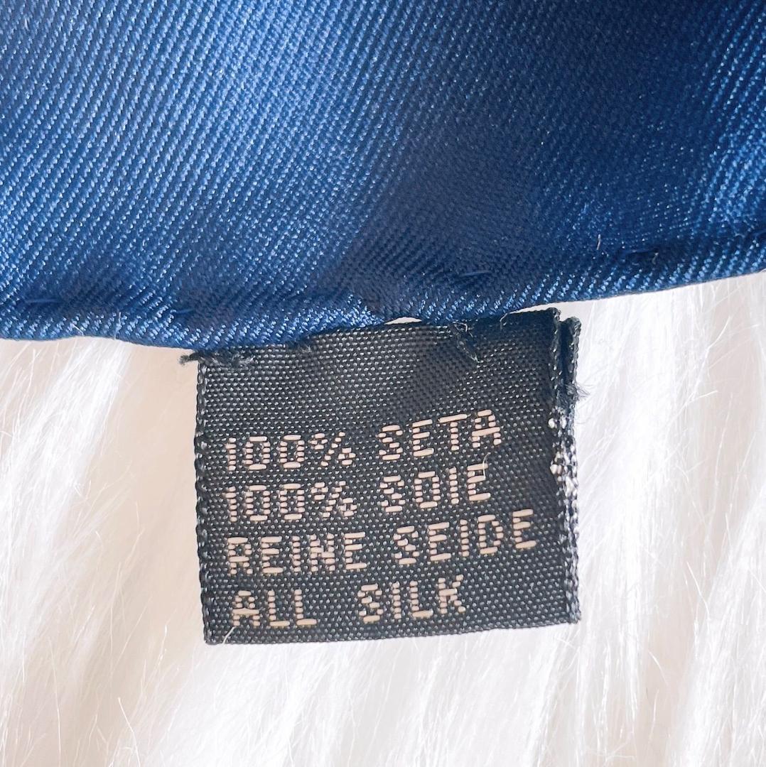 エルメス　カレ90 馬具デザイン　スカーフ　シルク100％