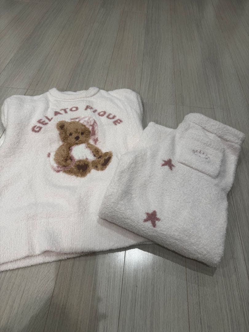 GELATO PIQUE テディベアルームウェア 上下セット