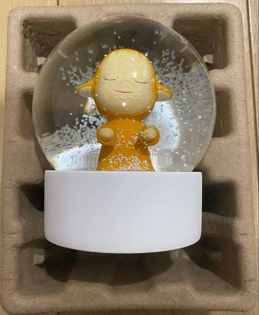 【新品】 奈良美智 スノードーム イエロー Little Wanderer
