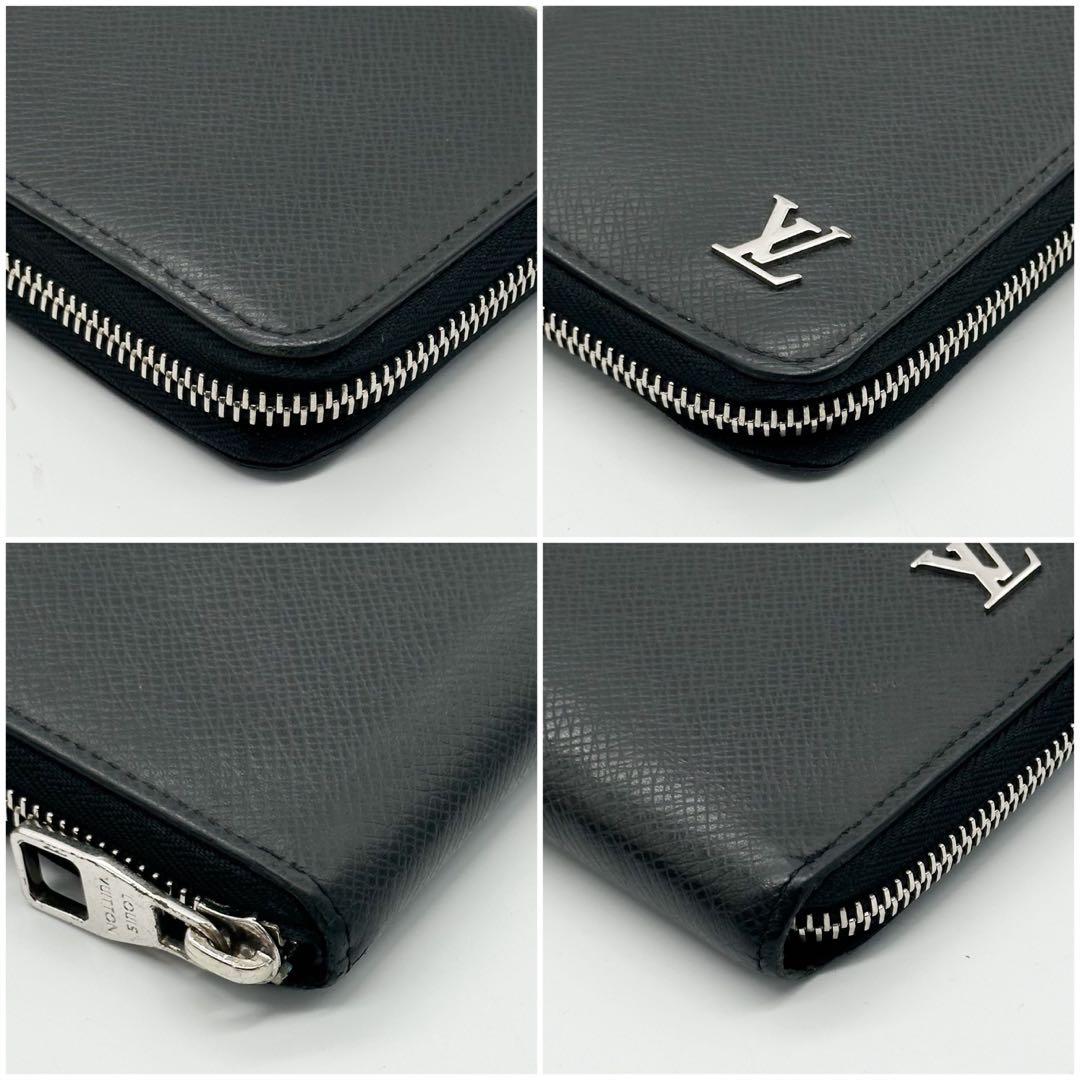 新型 ルイヴィトン ジッピーウォレット ヴェルティカル タイガ ブラック レザー