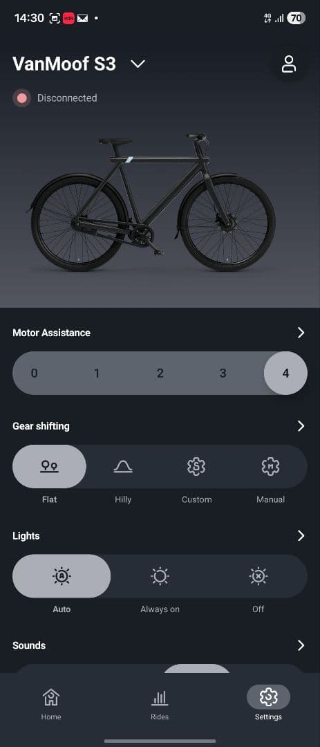 VanMoof S3 マットブラック 電動アシスト自転車【エラー無し/動作正常】