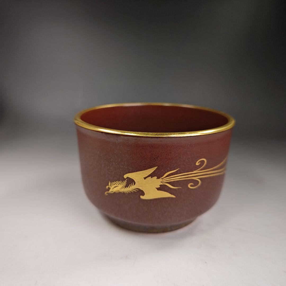 イ365 皆具『通次阿山造』『天目釉鳳文　台子皆具　共箱』茶道具