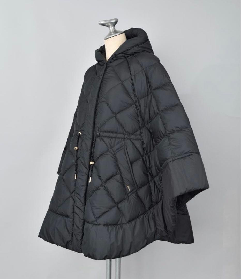 【美品】WoolrichエリスケープダウンポンチョSMブラック