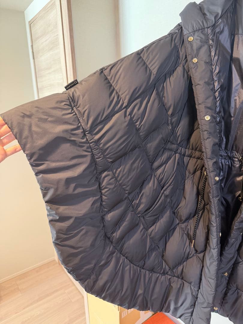 【美品】WoolrichエリスケープダウンポンチョSMブラック