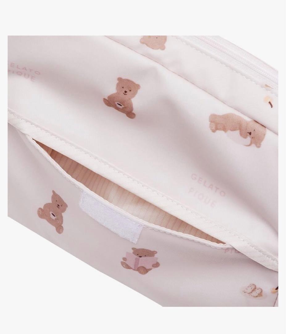 ジェラートピケ おうちリラックスクマ柄