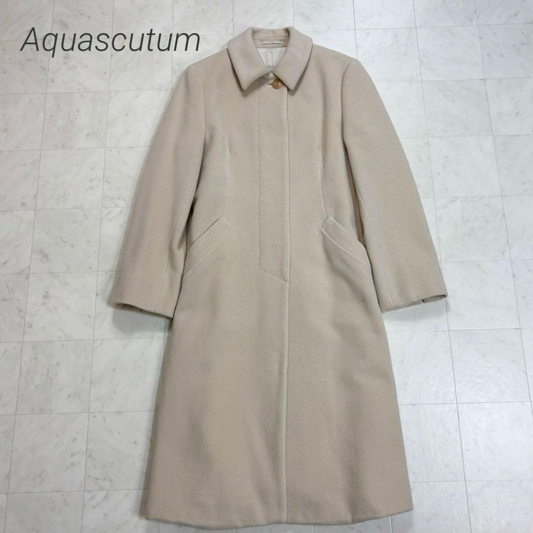 Aquascutum★美品★アンゴラウールロングコート
