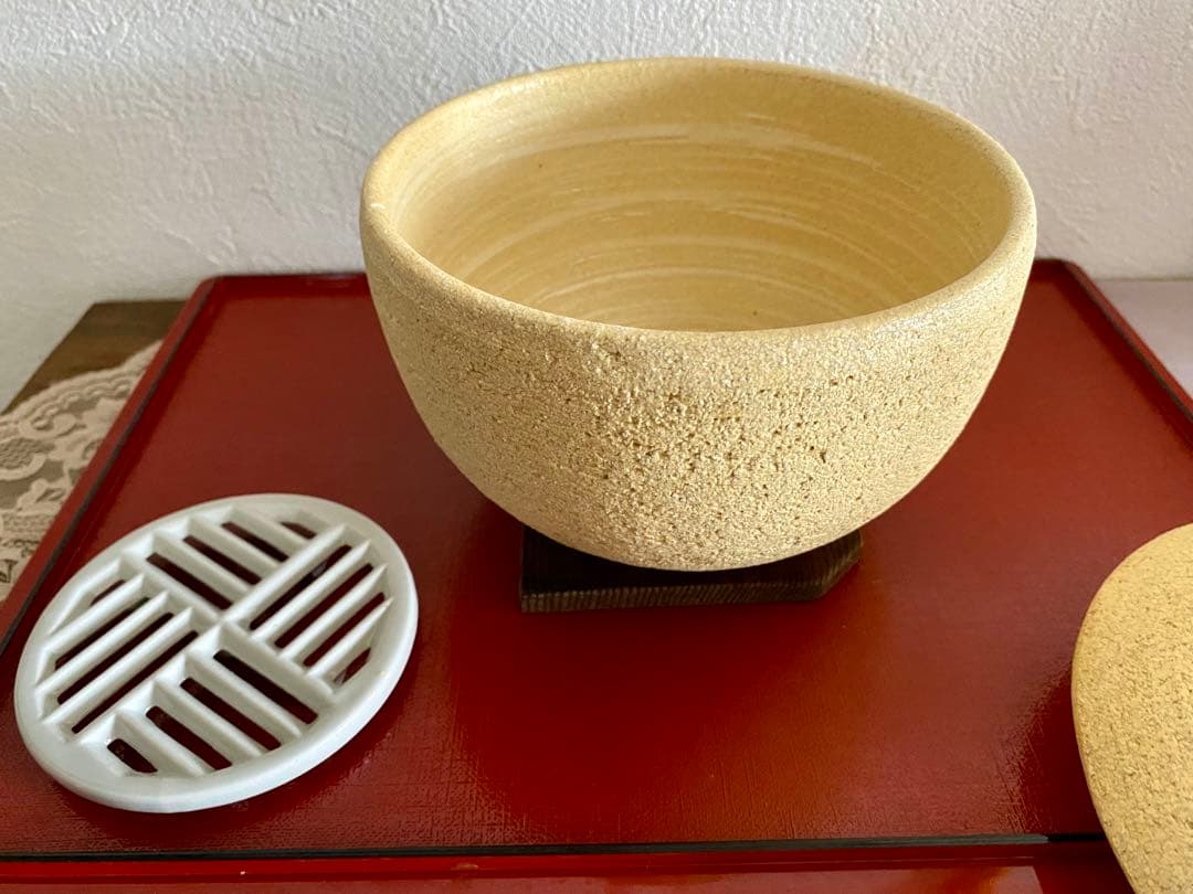 お値下げしました 未使用品：伊賀焼窯元『長谷園』の陶珍（大）陶器製おひつ 蓋付き