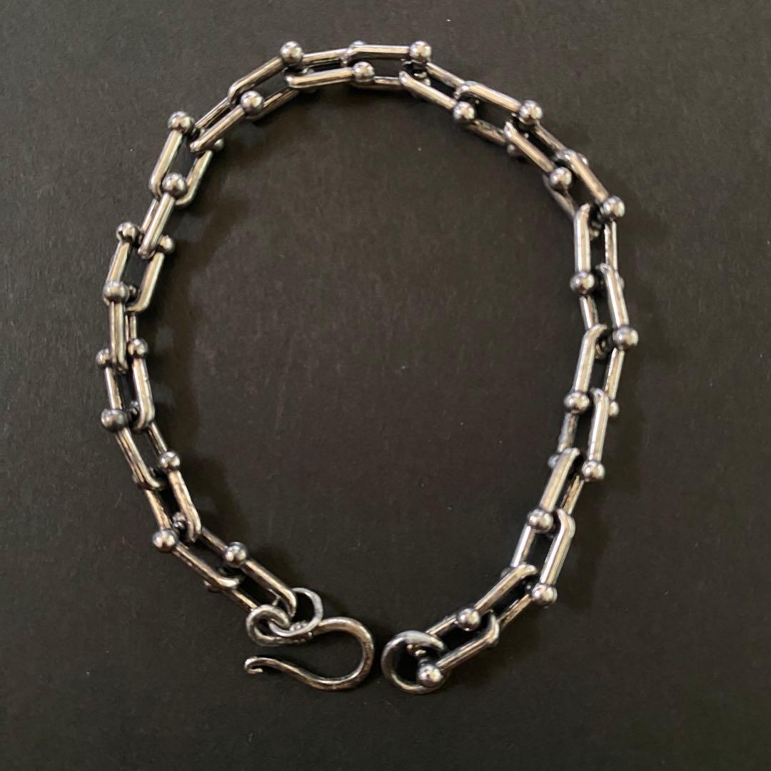 US ヴィンテージ ハードウエア チェーンブレスレット シルバー925