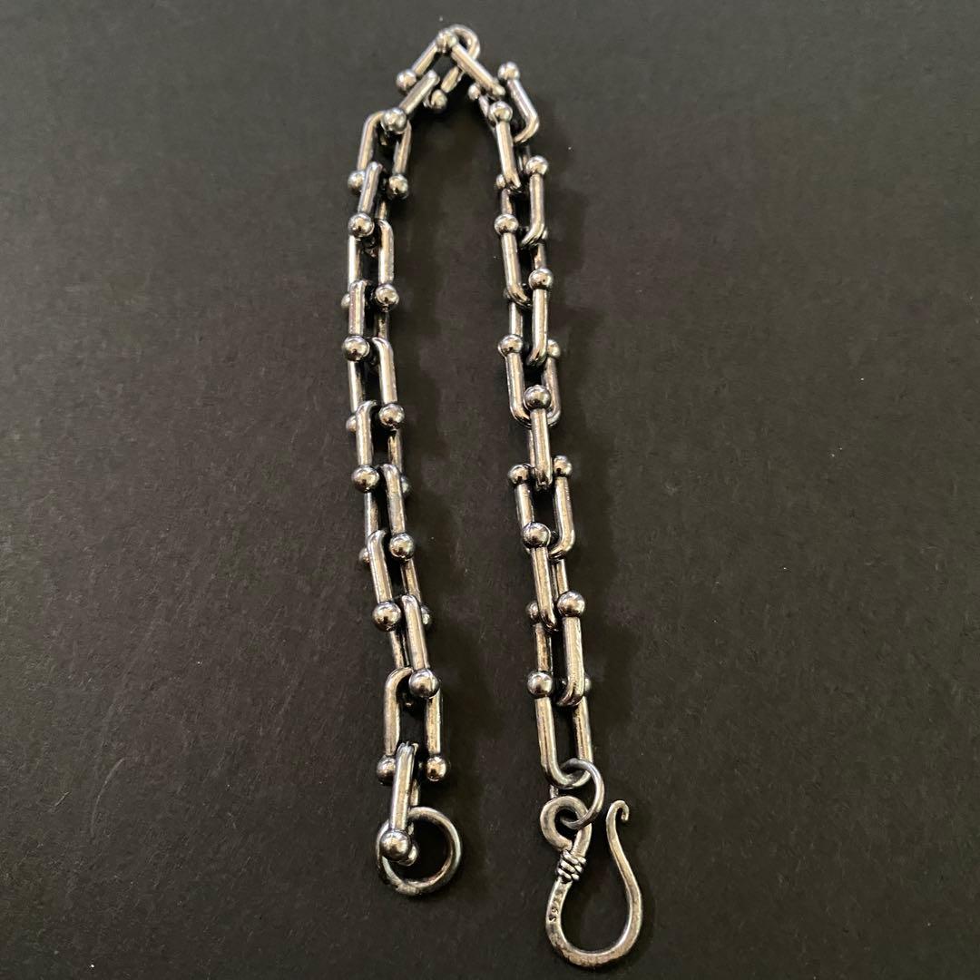 US ヴィンテージ ハードウエア チェーンブレスレット シルバー925