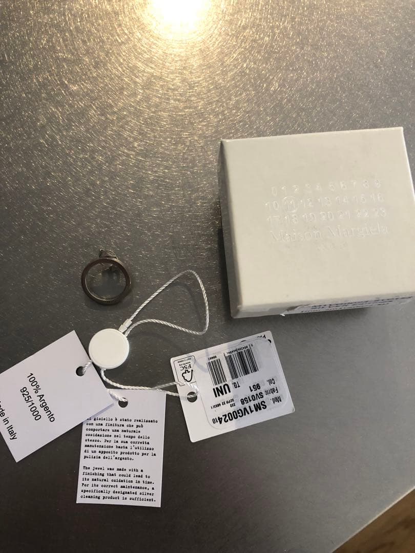 新品未使用　Maison Margielaシルバー ピアス　片耳用