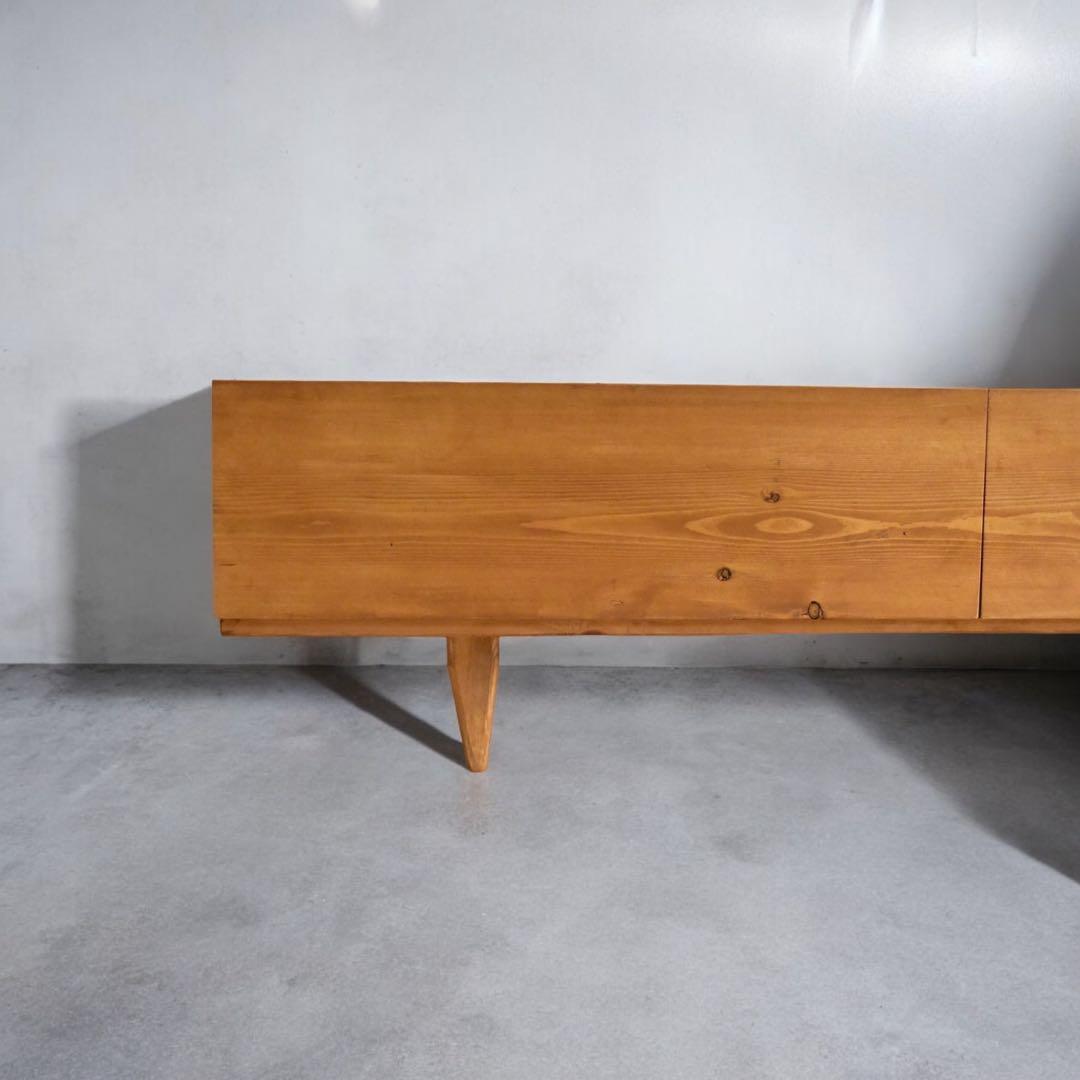 1台限定！直ぐに発送！】180㎝オーク色テレビボード　無垢