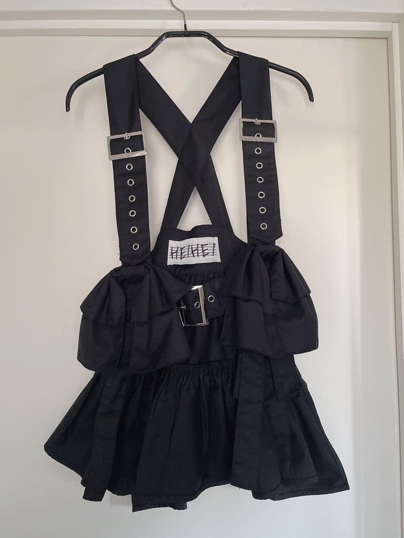 HEIHEI リボンハーネス BLACK 黒 ヘイヘイ サスペンダー ベルト