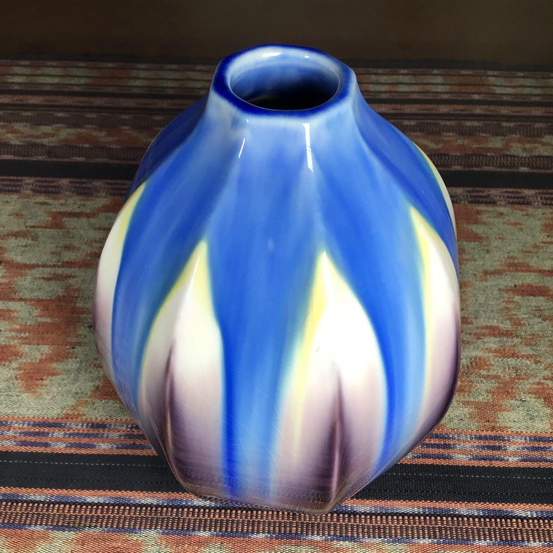 『メルうー特価』　九谷焼　柴田博　花瓶