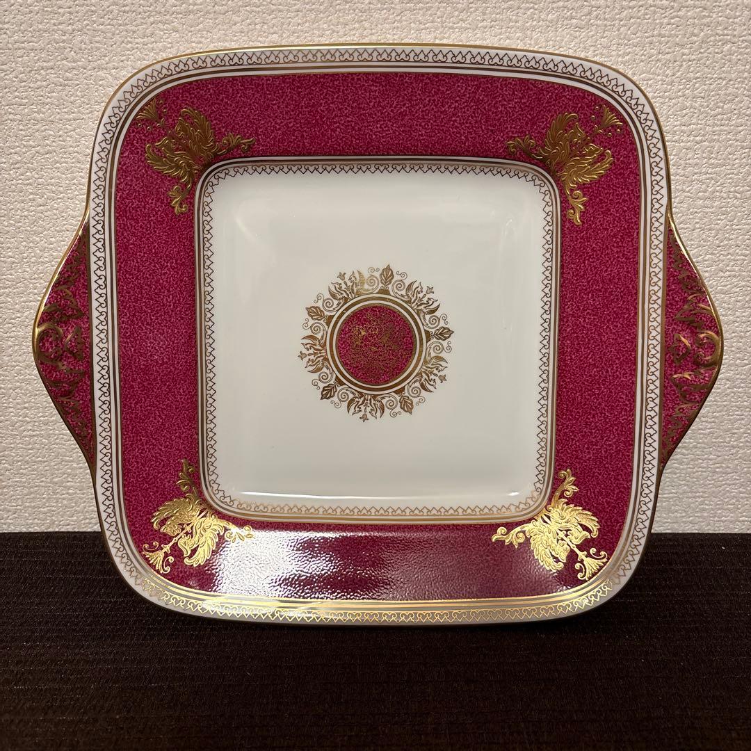 ウェッジウッド　コロンビア　パウダールビー　B&Bプレート ディナープレート