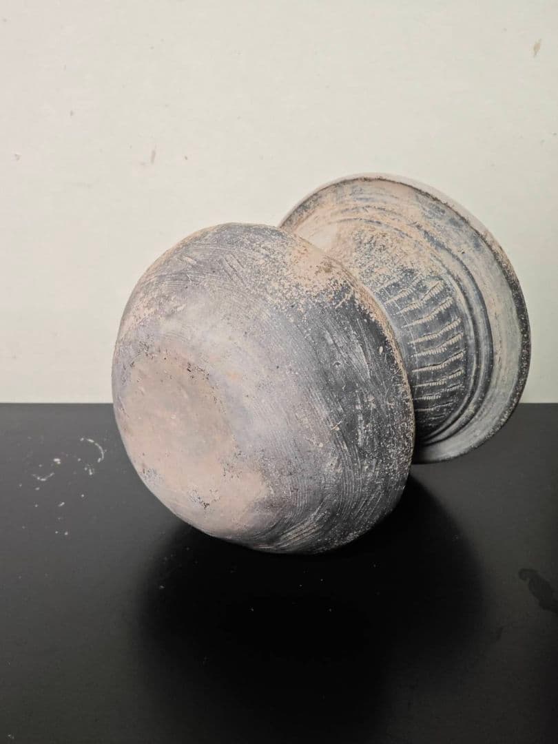 須恵器広口壺　古墳時代　土器　考古発掘品　古美術　花呼ぶ器