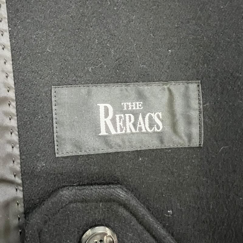 THE RERACS バルカラーコート 19FW ロング丈 比翼 ブラック
