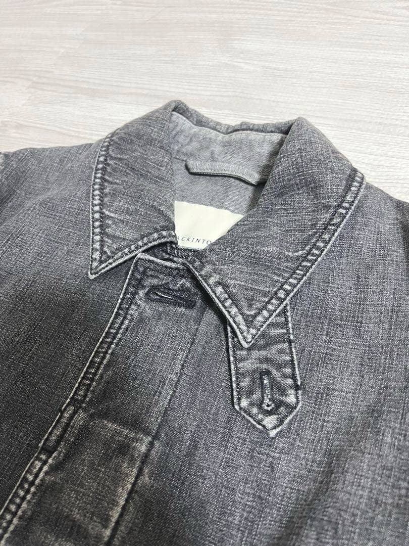 【けん様】MACKINTOSH グレー ステンカラーコート　サイズ32