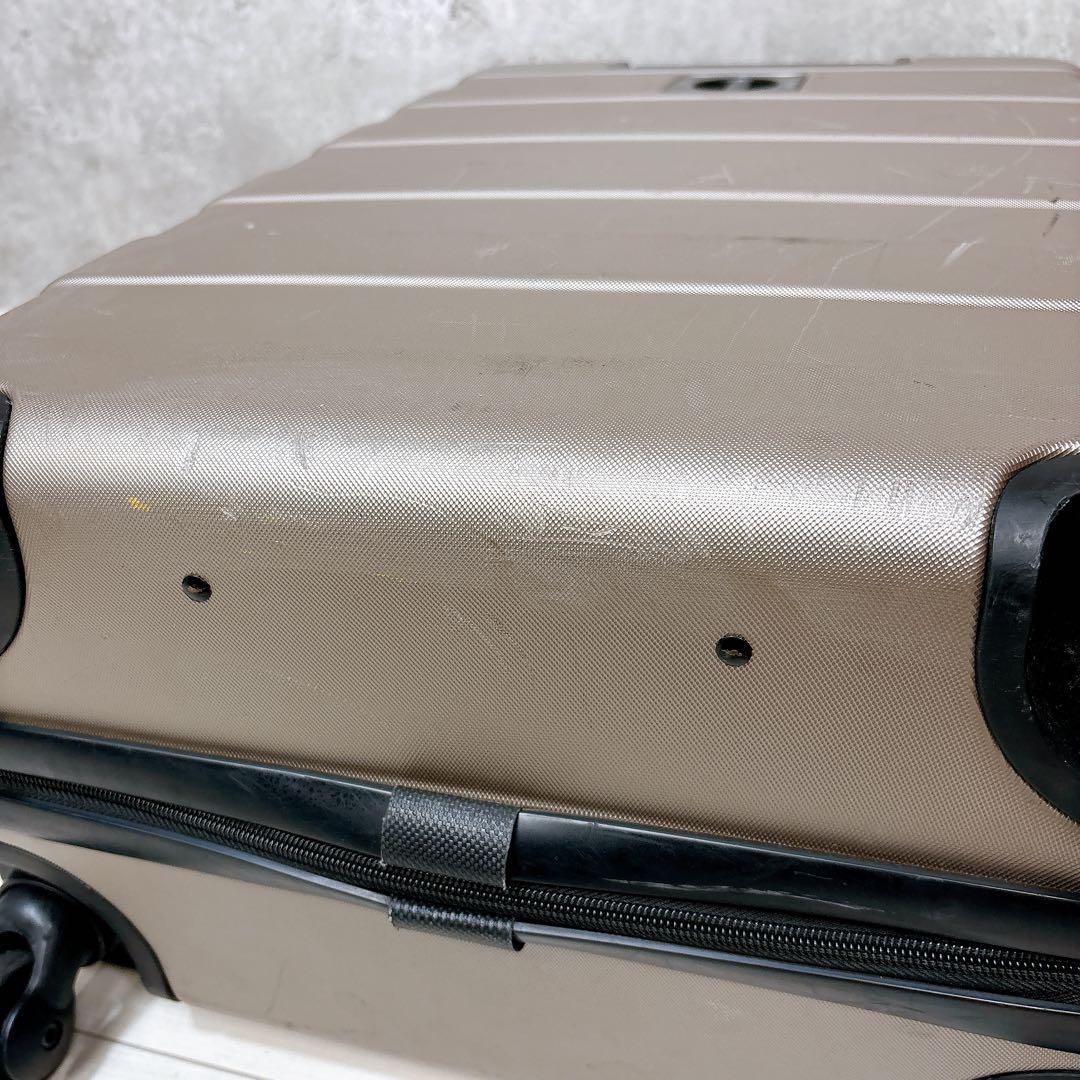 無印良品 MUJI バーを自由に調節できるハードキャリーケース 62L ベージュ