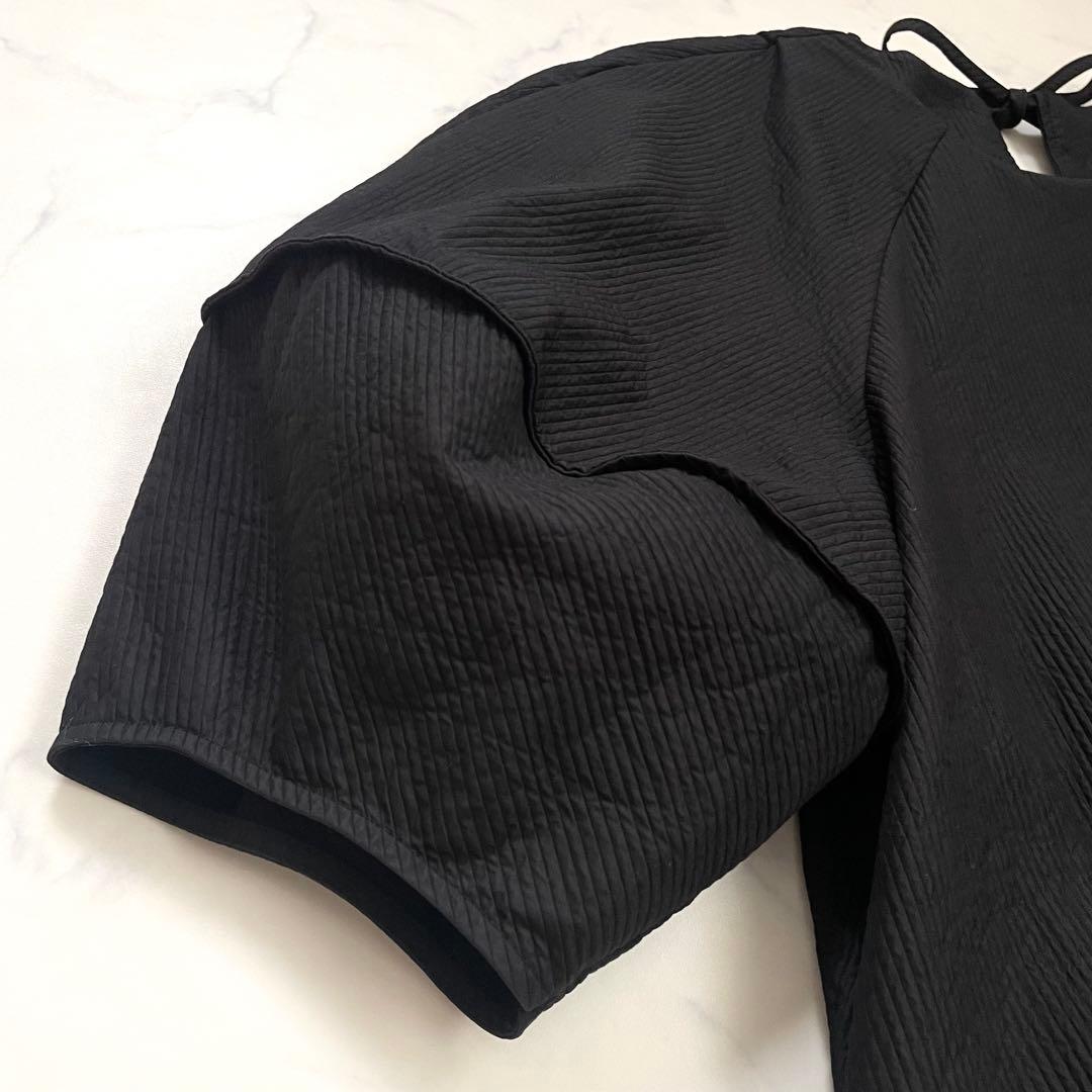 美品　リテン　キャンディ　チュニック　ブラウス　ボリュームスリーブ　ブラック