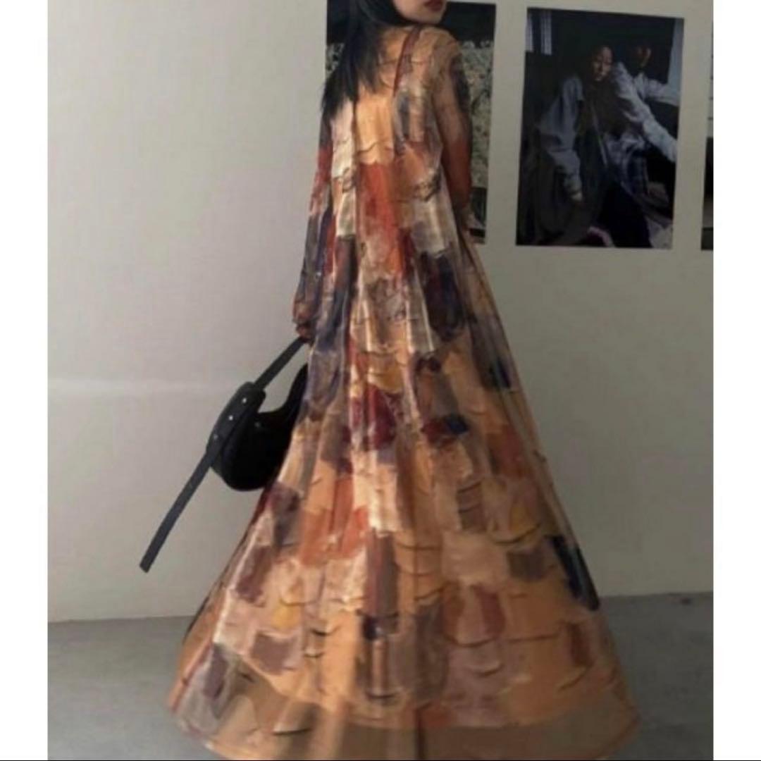 【試着のみ】アメリヴィンテージ　UND GYPSUM ART DRESS