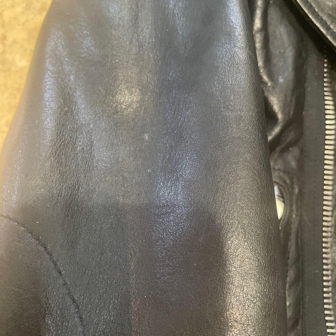最終価格!!BALENCIAGAブラックレザーライダースジャケット36サイズ