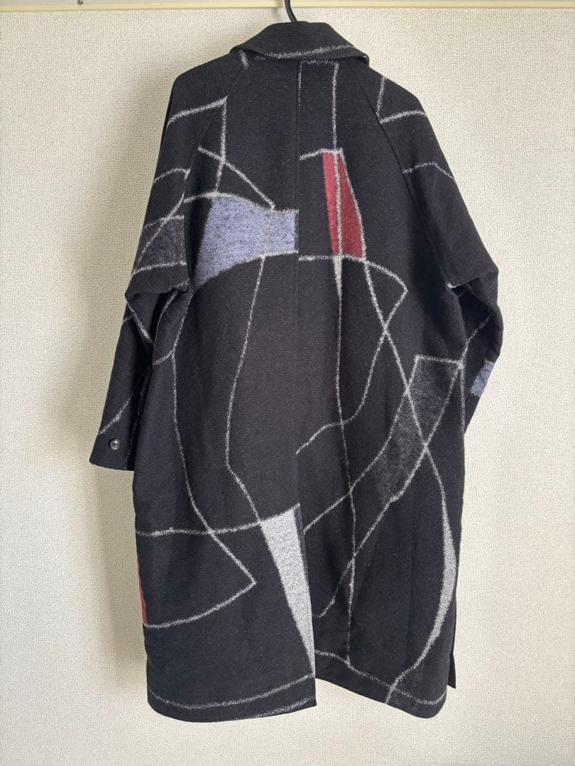 YOKE ジャガードバルマカーンコート　チェスターコート