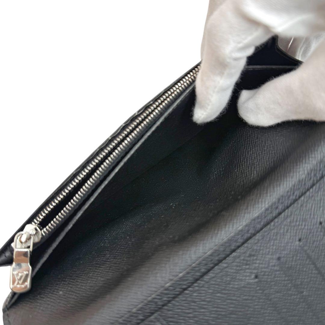 6155 美品 ルイヴィトン×シュプリーム エピ ブラザ 23AW 長財布 黒色