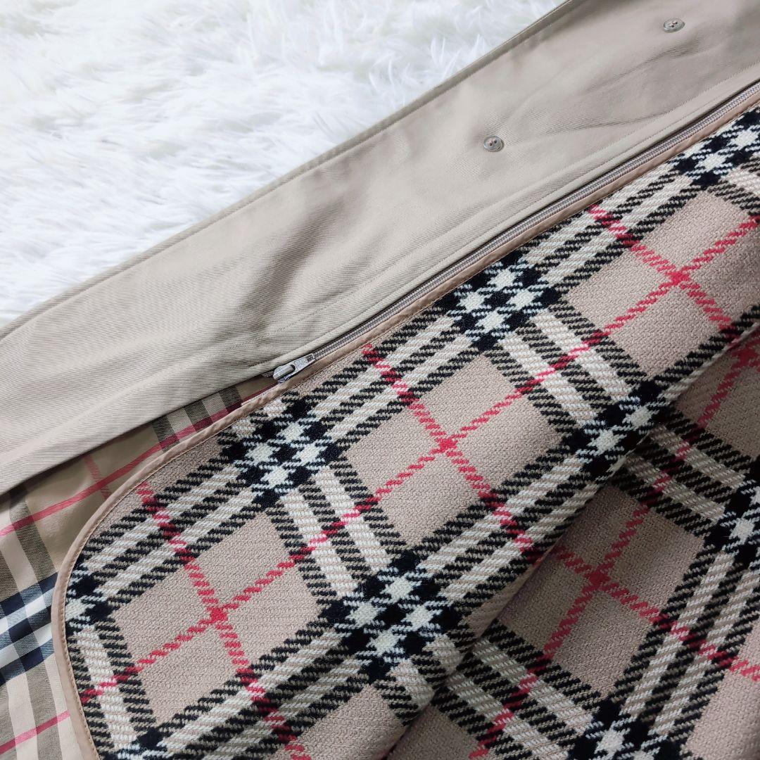 【ライナー】Burberry's　ノバチェック　ステンカラーコート　ベージュ　M