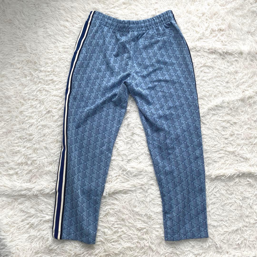 【新品タグ付き】 LACOSTE ラコステ　モノグラム　トラックパンツ　ブルー