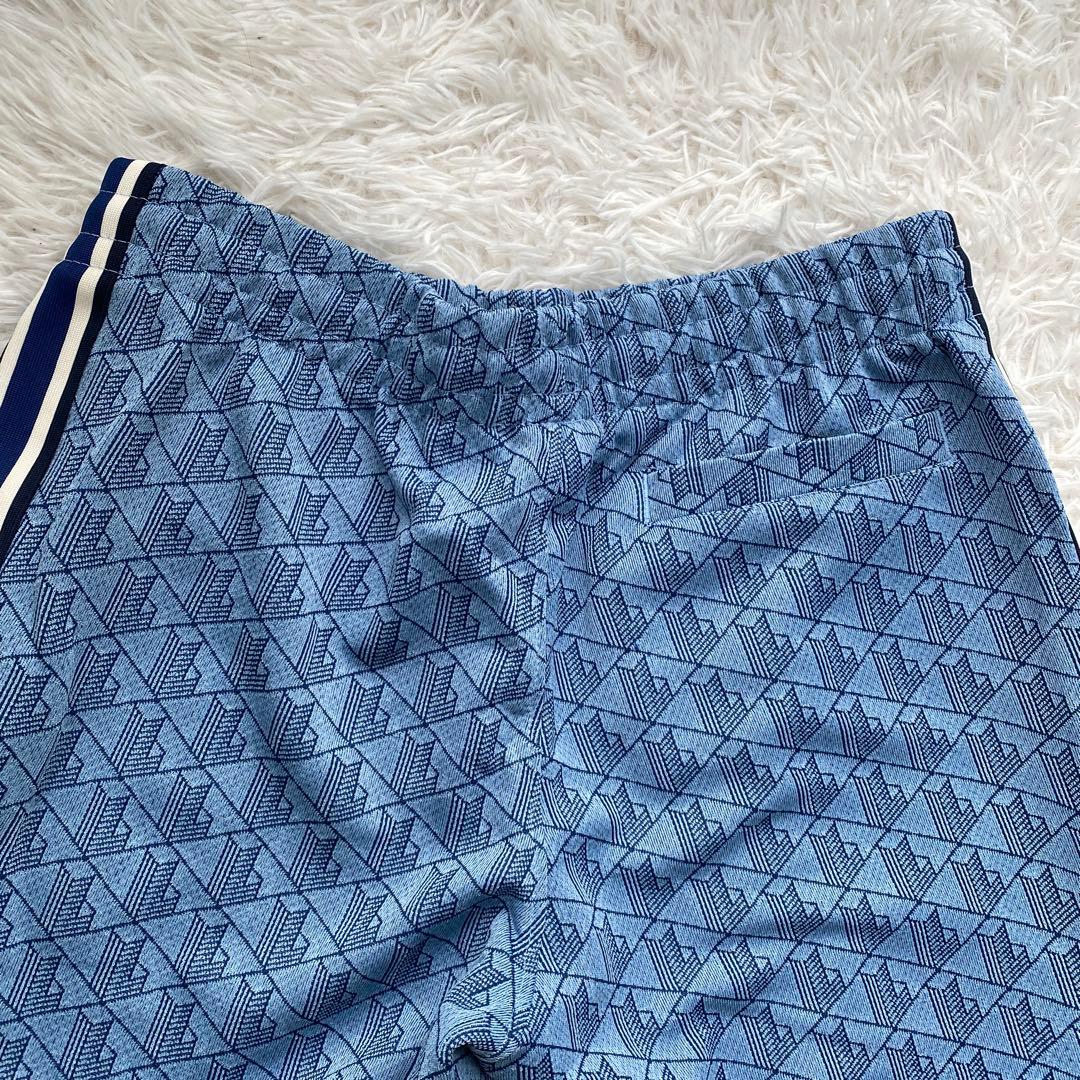 【新品タグ付き】 LACOSTE ラコステ　モノグラム　トラックパンツ　ブルー
