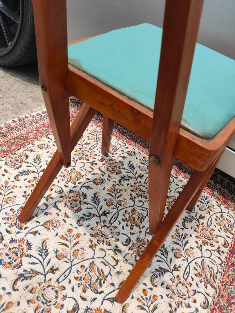 (ベリーさん専用) マルニ☆デルタチェア②☆ビンテージ☆レトロ ターコイズ