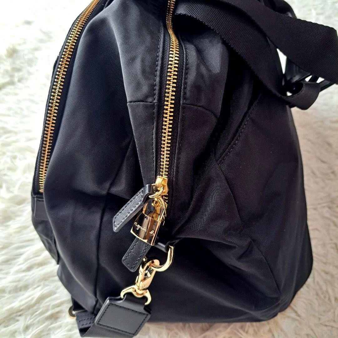 【極美品】【agnes b.】FT03‐03 2Wayボストンバッグ　チャーム付