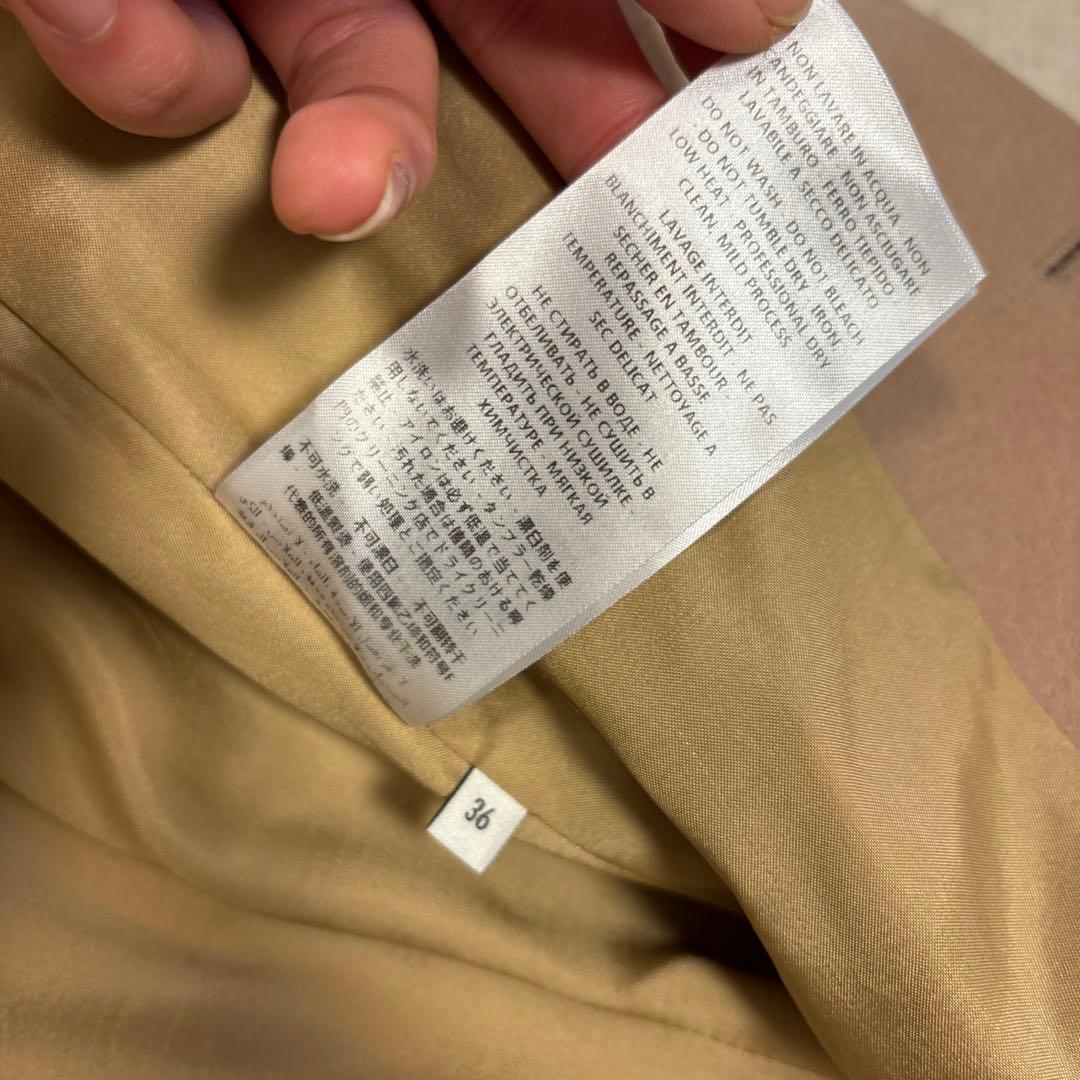 美品⭐️GUCCI ロングコート　ウール　ベージュ キュプラ 36 Sサイズ相当