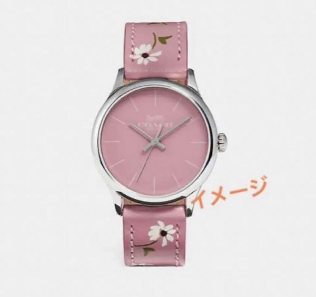 【新品】COACH＊コーチレディース腕時計✳︎フローラル花柄✳︎PINK