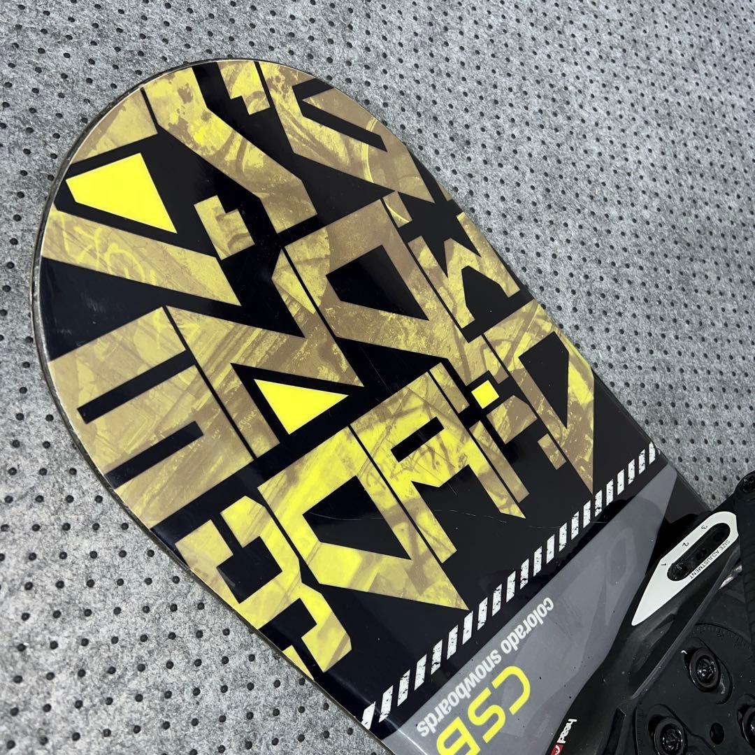 数回使用 キッズスノーボード CSB 120cm×バイン×ダイヤルブーツ