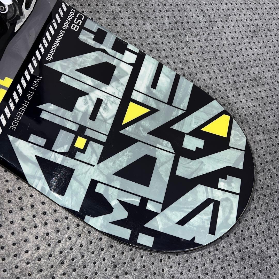 数回使用 キッズスノーボード CSB 120cm×バイン×ダイヤルブーツ