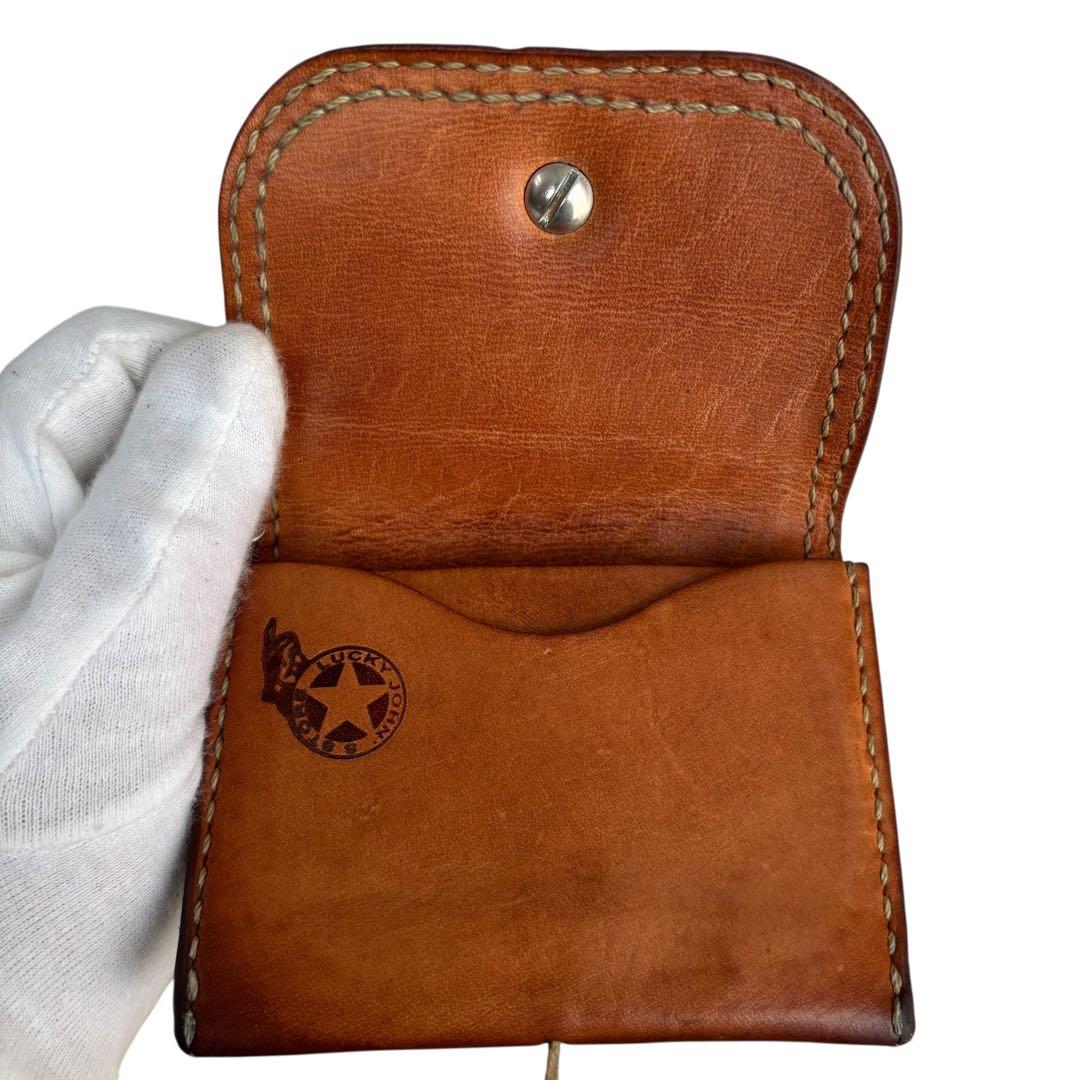 美品✨　配色◎ LUCKY JOHN ラッキージョン　ケース　カード　ラグ