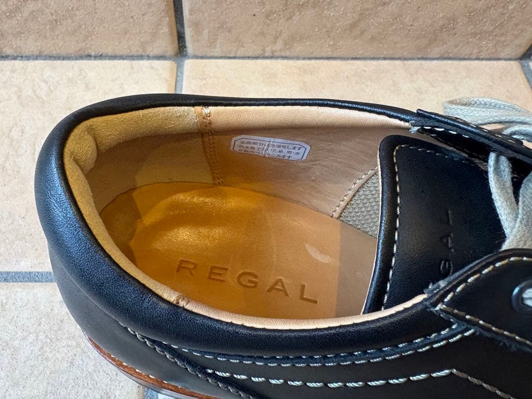 リーガル　レースアップレザー スニーカー　60EL 黒